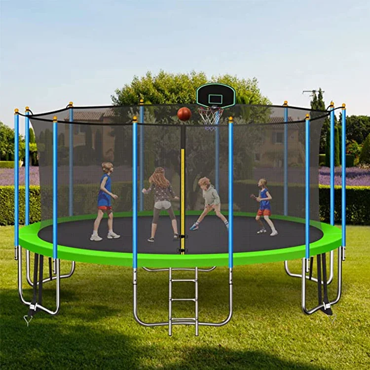 Kids Outdoor Trampoline - # 14FT Yuvarlak Yaysız Trambolin için