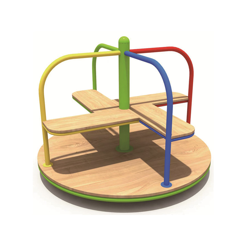 Kids Outdoor Merry Go Round - Açık Hava Oyun Alanı Ahşap Atlıkarınca