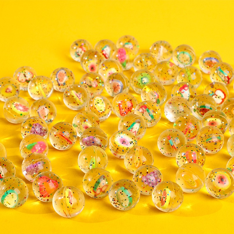 Outdoor Kids In An Indoor World - 10 adet meyve tema Glitter şeffaf