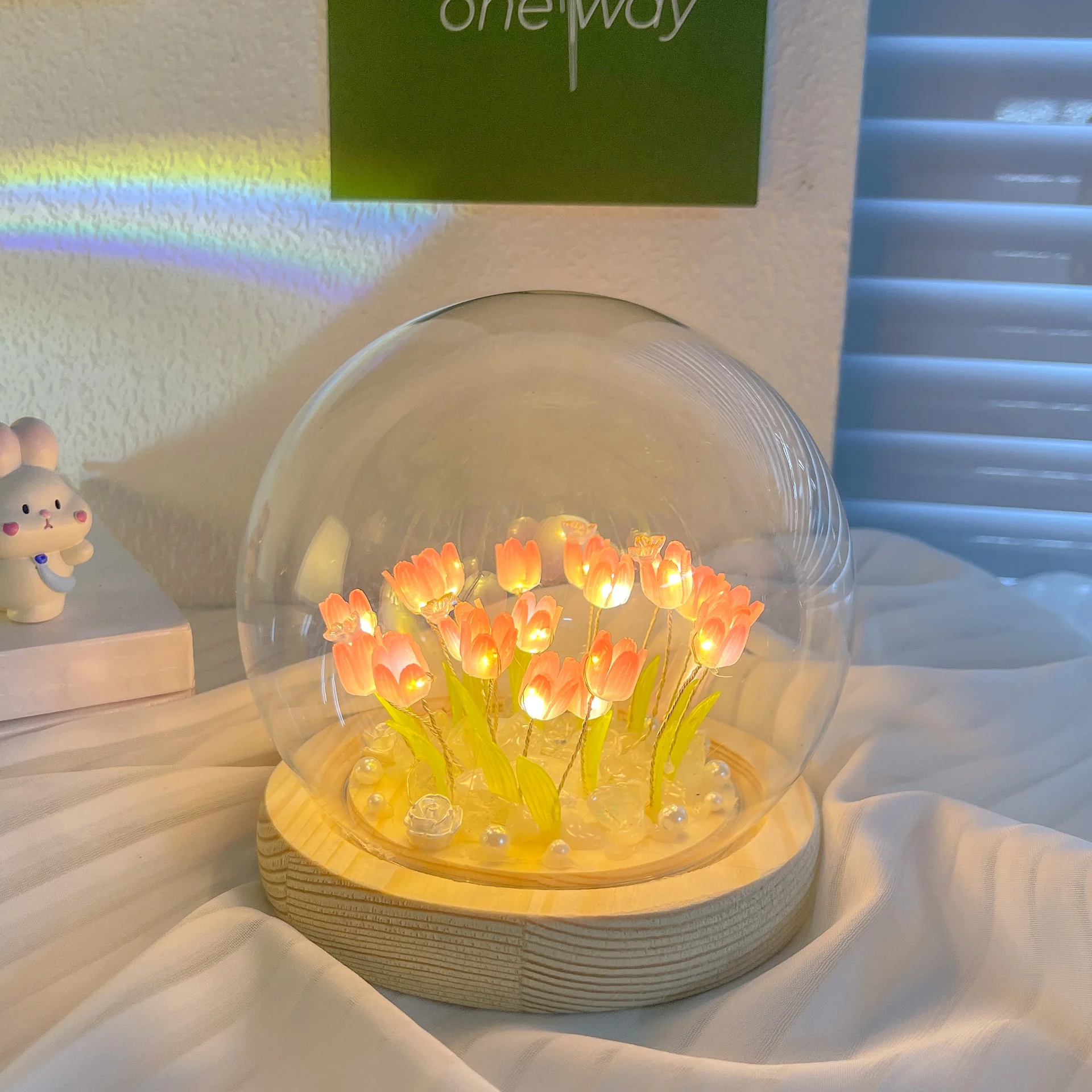 Kids Outdoor Movie Night - LED DIY El Yapımı Mini Lale