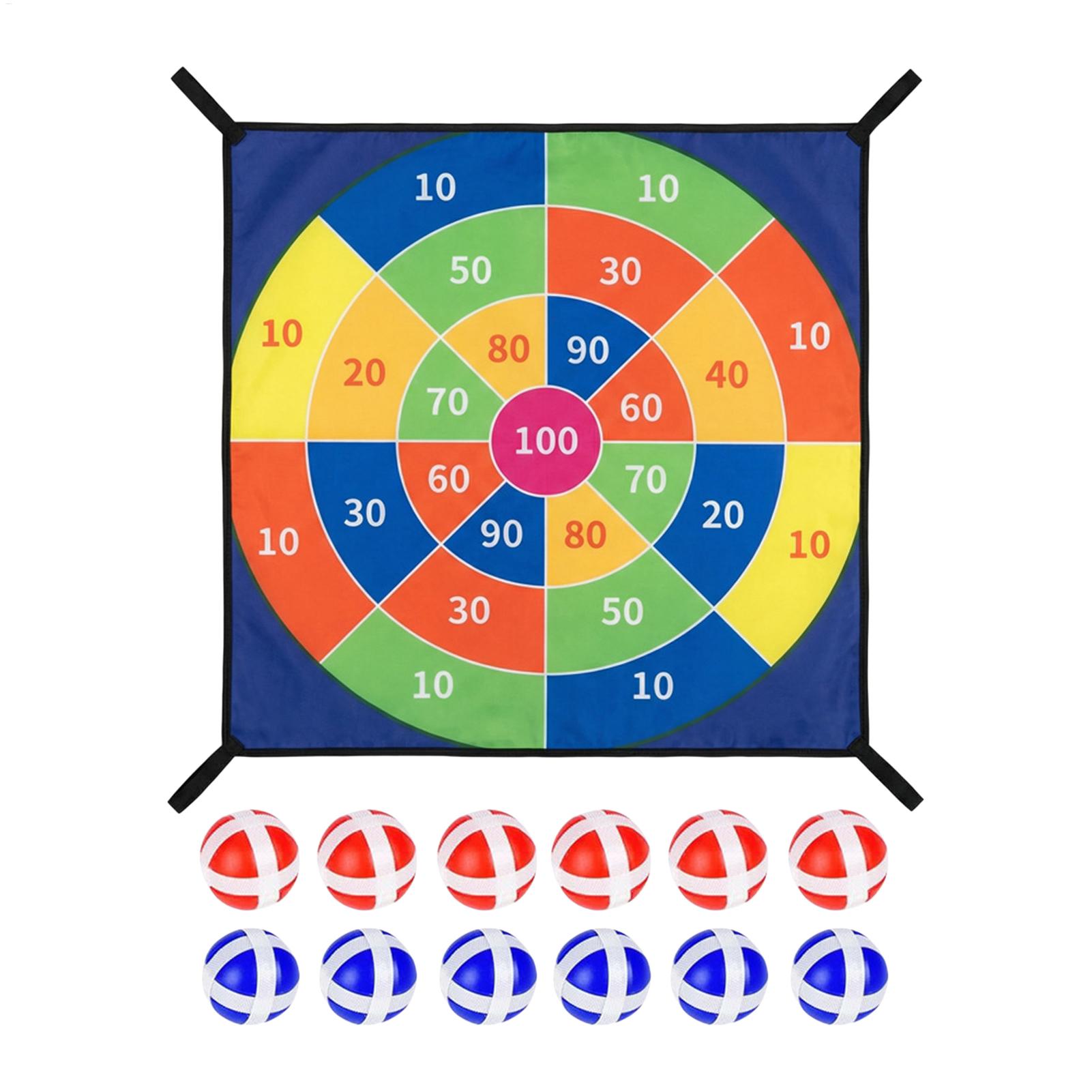 Kids Outdoor Trampoline - Trambolin Yapışkan Top Dart Tahtası Oyun