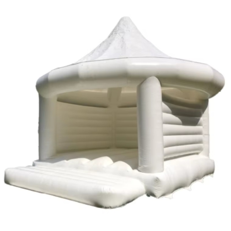 Outdoor Toys For Kids - Şişme Beyaz Düğün Zıplama Evi Çocuklar