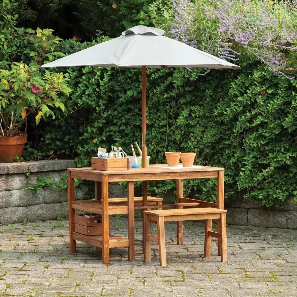 Kids Outdoor Umbrella For Table - Çocuklar için Açık Hava Sandıklı Masa,
