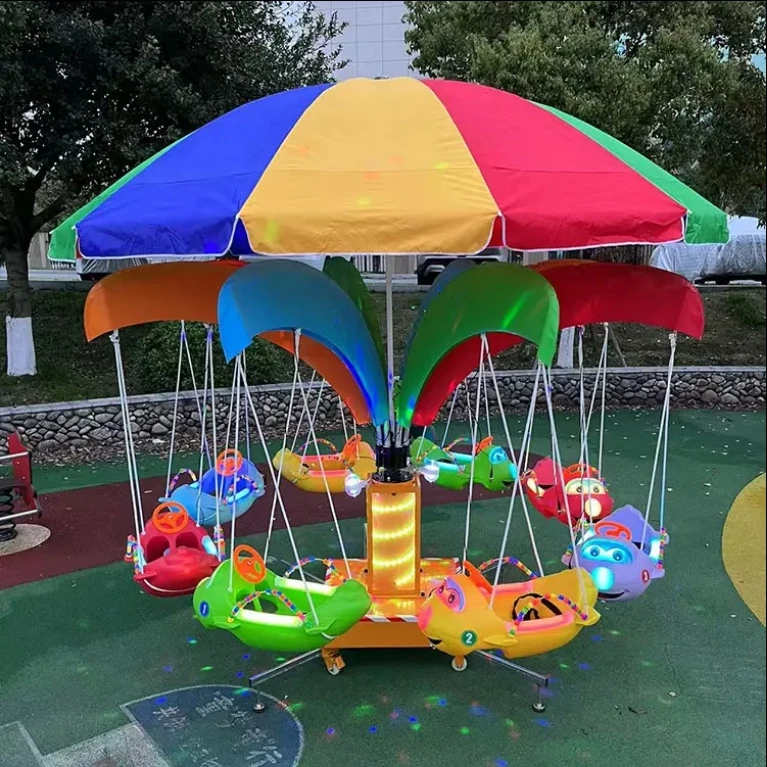 Kids Outdoor Merry Go Round - 2026 Salıncaklı Mini Dönme Dolap Çocuklar