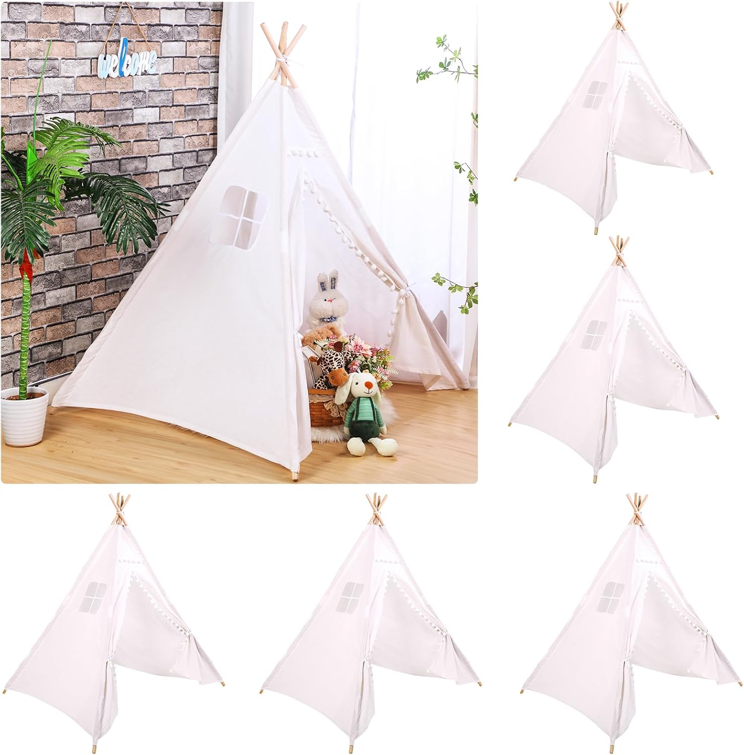 Kids Outdoor Tent - Windyun 6 Parça Çocuk Tipi Çadır
