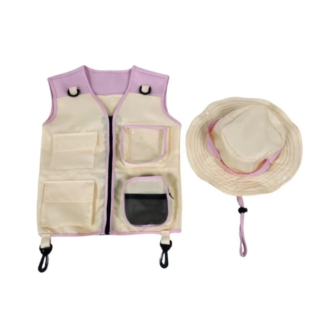 Kids Outdoor Explorer Kit - Yazlık Giysiler Çocuk Kaşif Yeleği Şapka