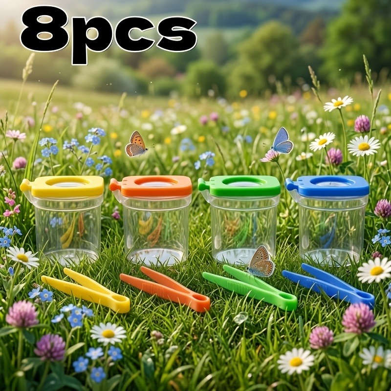 Kids Outdoor Explorer Kit - Çocuklar için 8'i 1 Arada Böcek