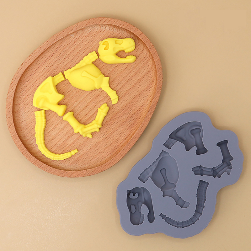 Kids Outdoor Dining Set - 1 adet dinozor silikon kalıp Dino