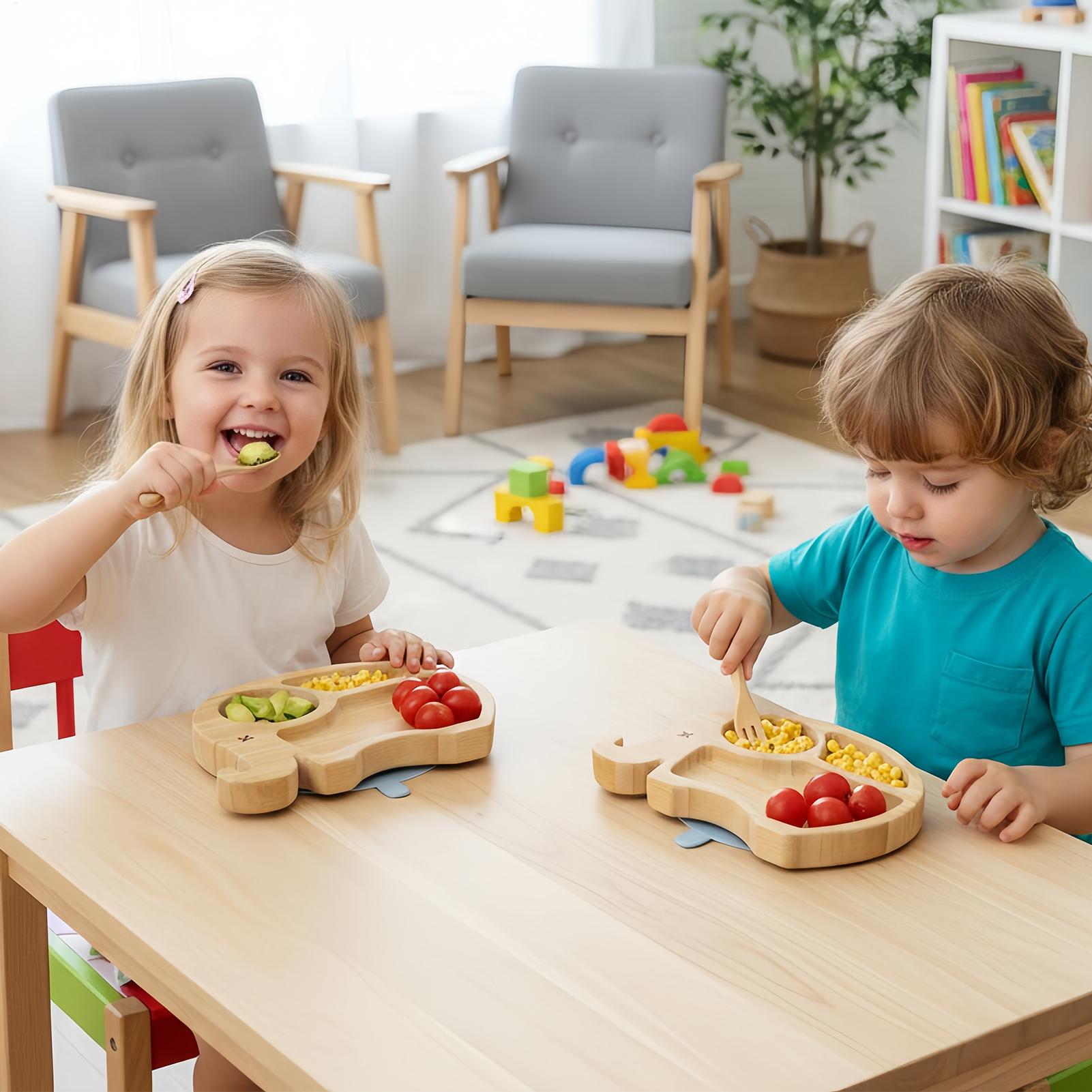 Kids Outdoor Dining Set - Çocuklar için yemek takımı karikatür desenli