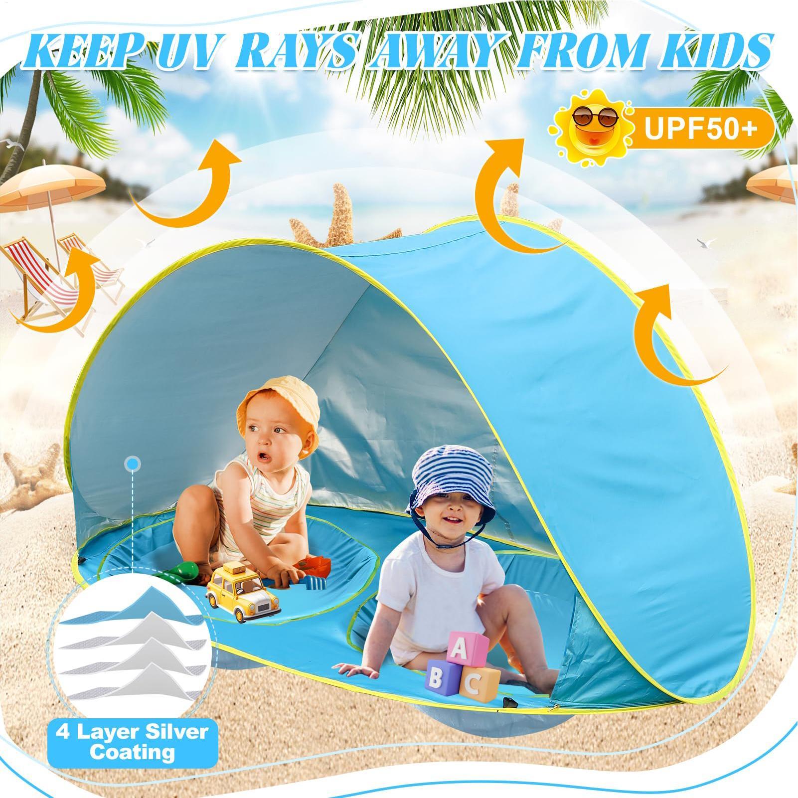 Çocuklar İçin Havuzlu Plaj Çad - Kids Outdoor Tent incelemesi ve fiyatı