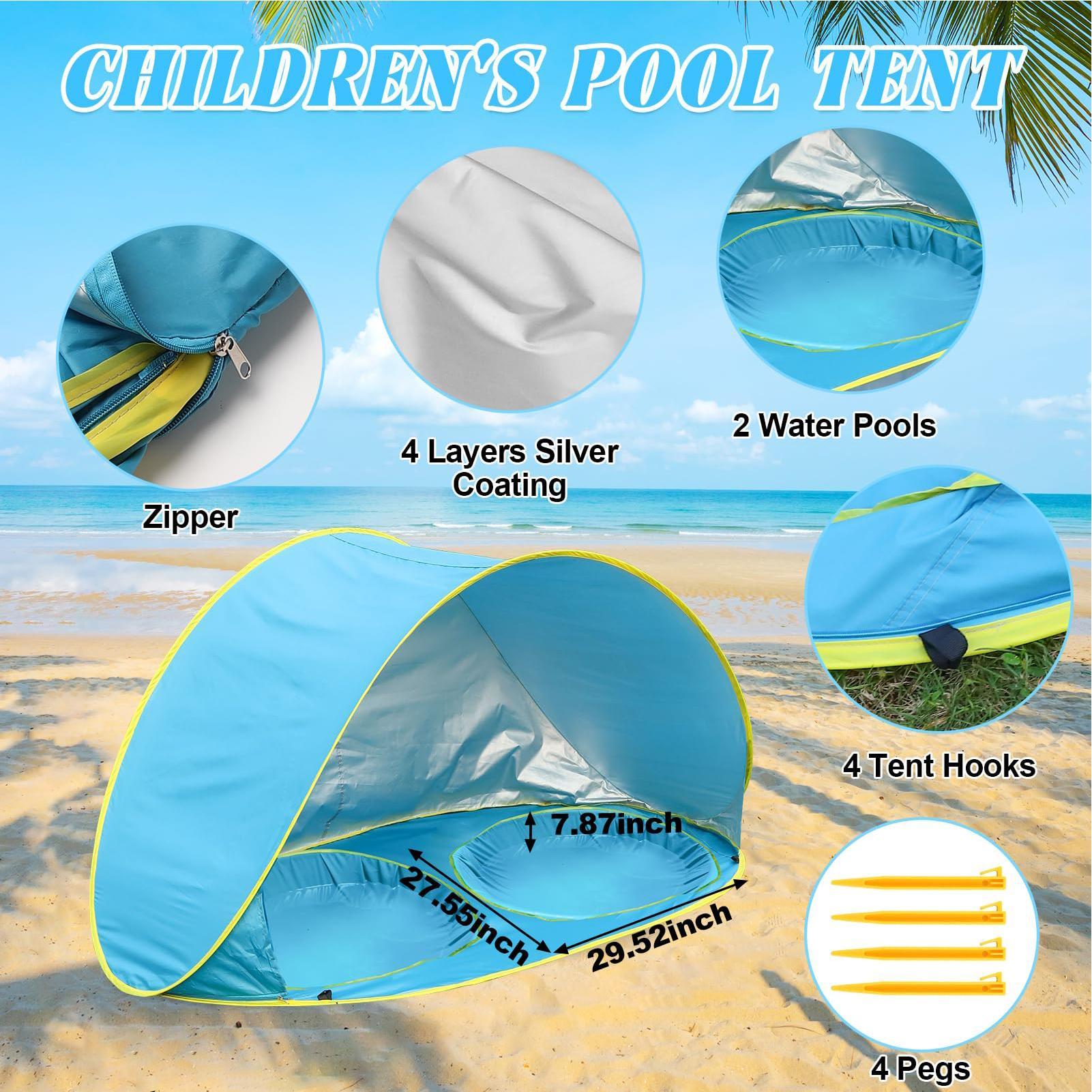 Çocuklar İçin Havuzlu Plaj Çad - Kids Outdoor Tent incelemesi ve fiyatı