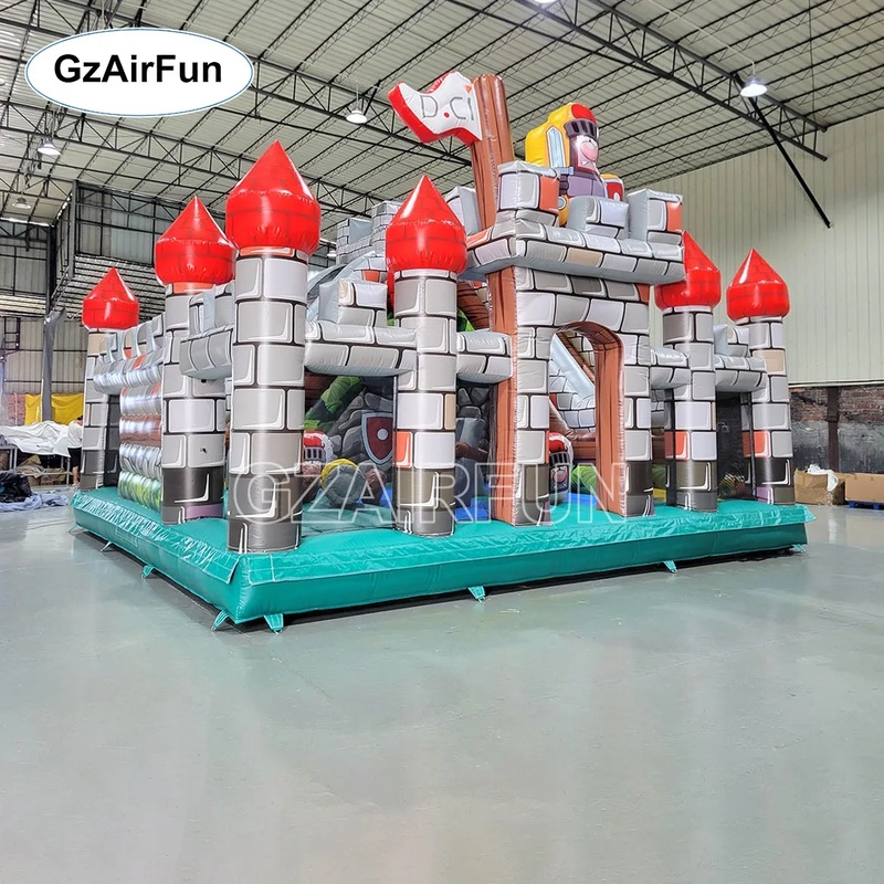 Ticari PVC Şövalye Şatosu Şişm - Kids Outdoor Obstacle Course Equipment incelemesi ve fiyatı