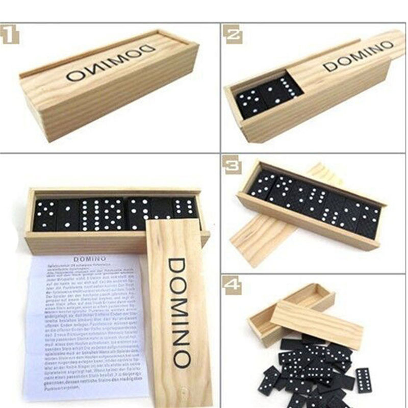 28 adet/takım ahşap Domino mas - Kids Outdoor Table incelemesi ve fiyatı