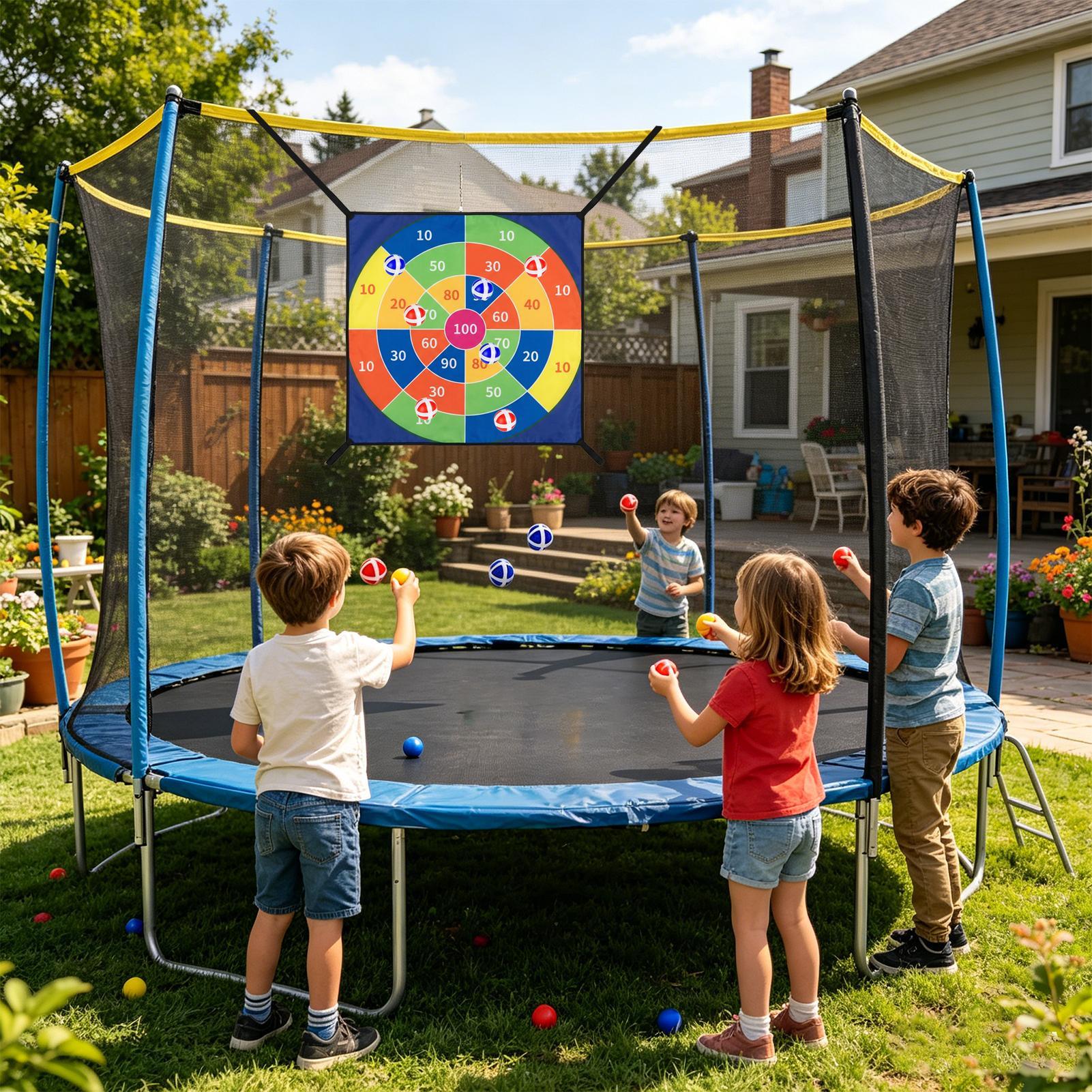 Trambolin Yapışkan Top Dart Ta - Kids Outdoor Trampoline incelemesi ve fiyatı