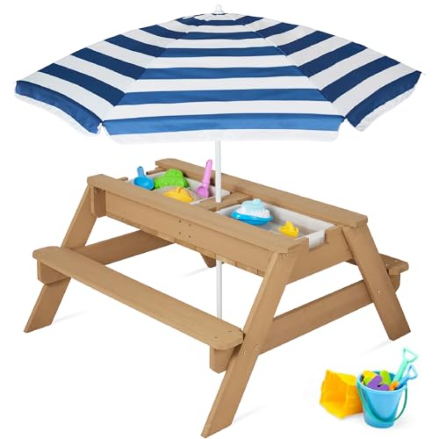 Açık hava çocuk piknik masası, - Kids Outdoor Umbrella For Table incelemesi ve fiyatı