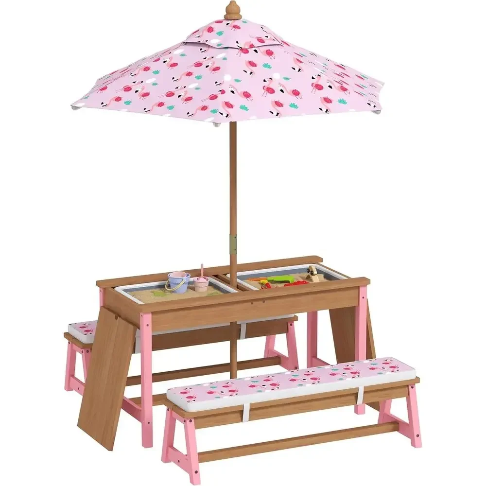 Ahşap Piknik Masası Seti, Şems - Kids Outdoor Umbrella For Table incelemesi ve fiyatı