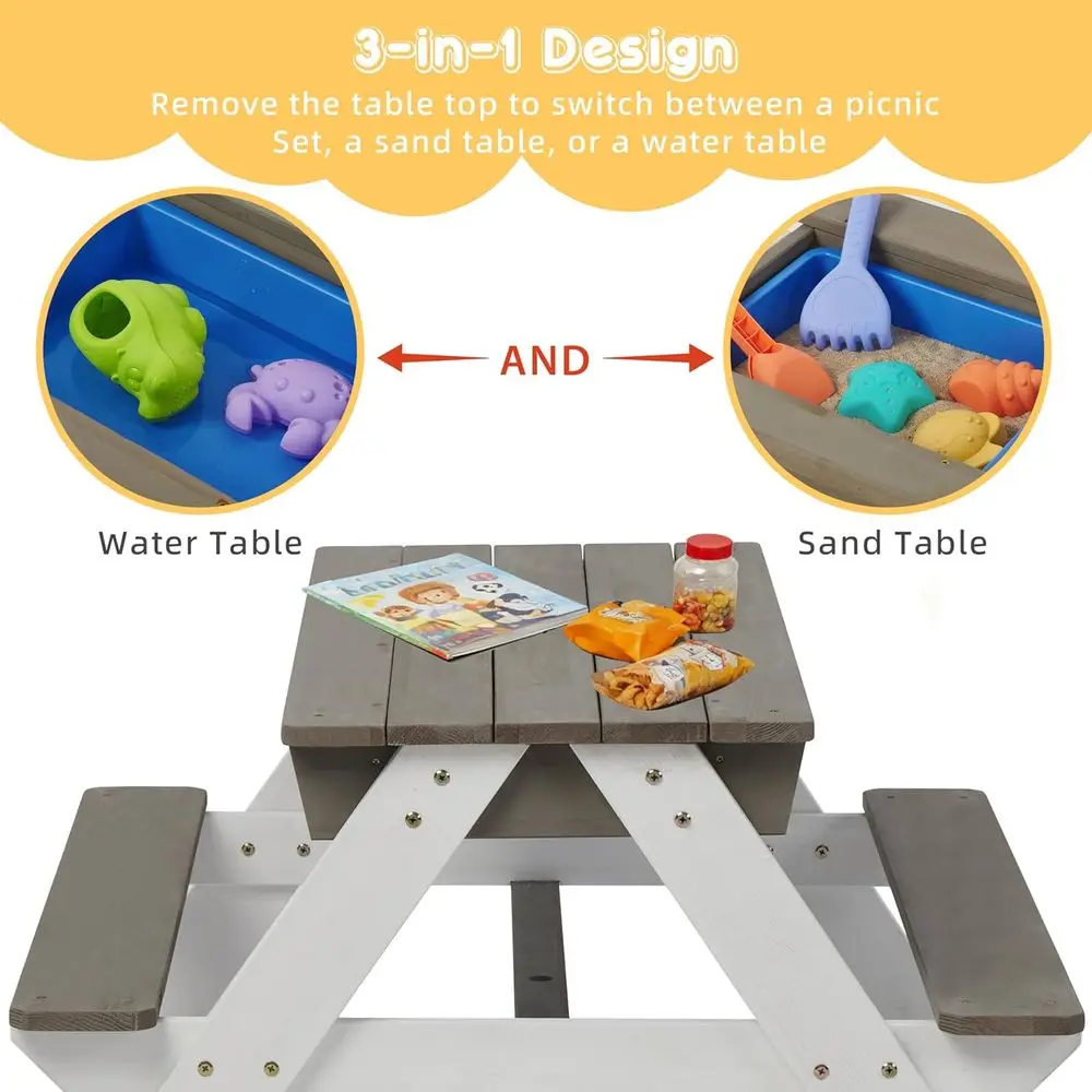 Çocuklar için 3'ü 1 Arada Ahşa - Kids Outdoor Umbrella For Table incelemesi ve fiyatı