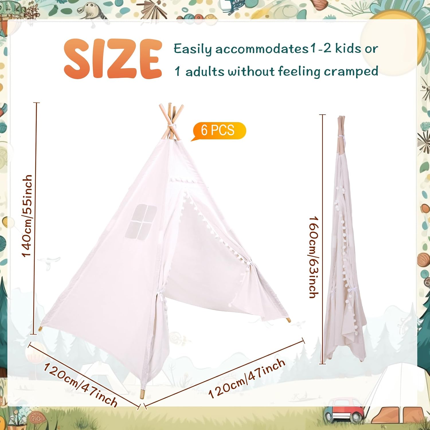 Windyun 6 Parça Çocuk Tipi Çad - Kids Outdoor Tent incelemesi ve fiyatı