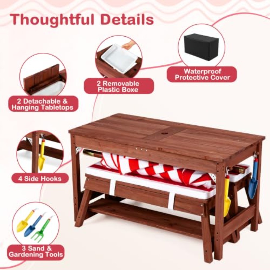 Bahçe ve veranda kullanımı içi - Kids Outdoor Table incelemesi ve fiyatı