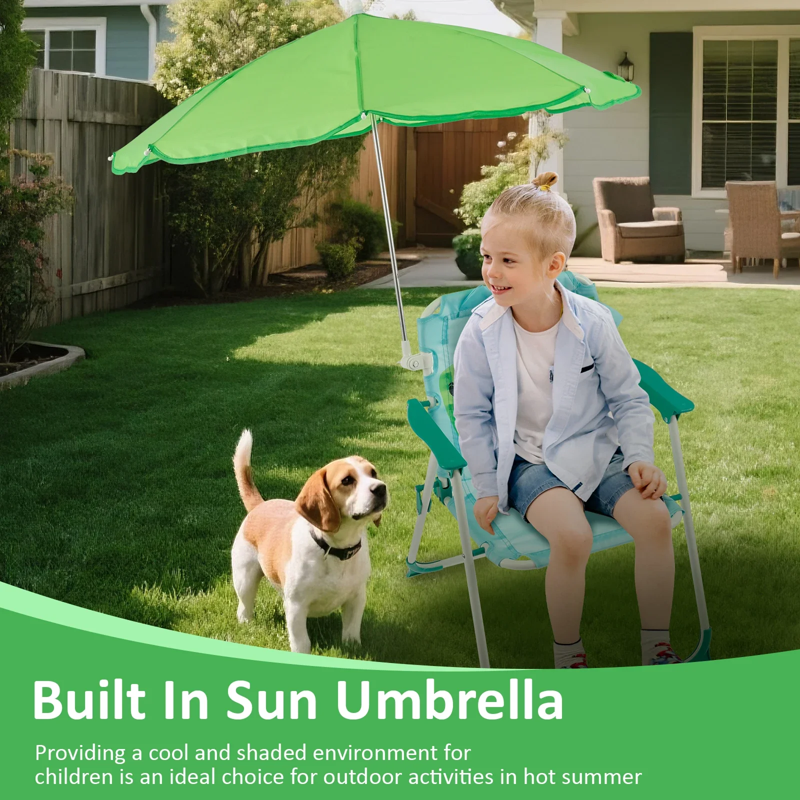 Çocuklar için Katlanabilir Pla - Kids Outdoor Umbrella Chair incelemesi ve fiyatı