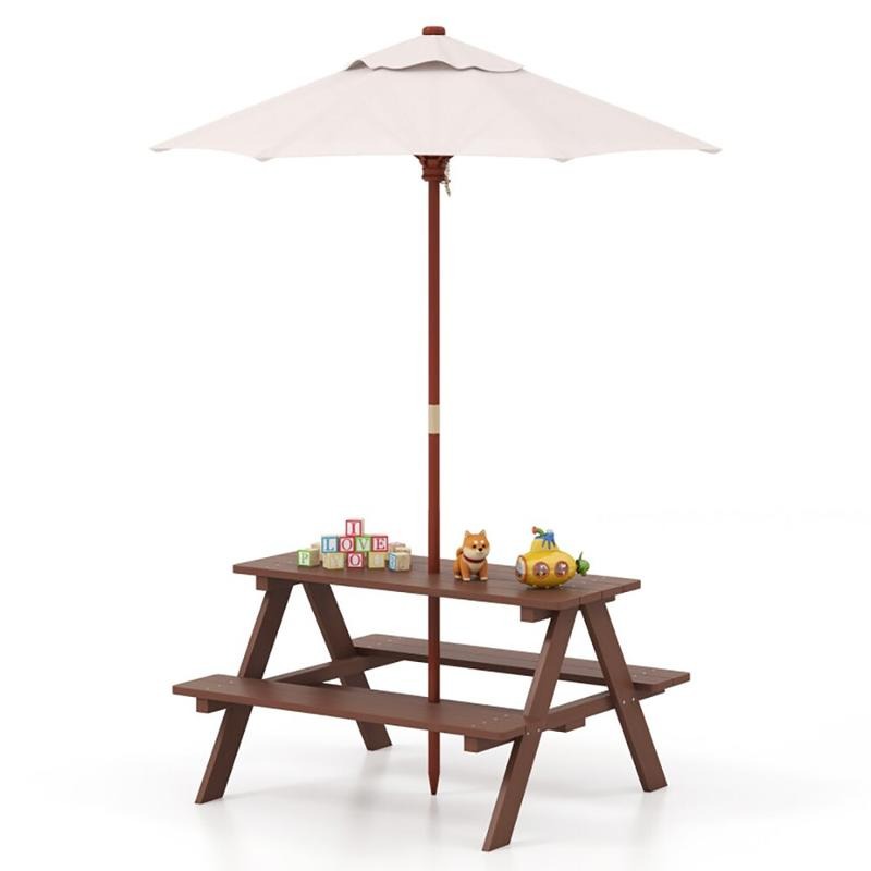 Açık Hava 4 Kişilik Çocuk Pikn - Kids Outdoor Umbrella For Table incelemesi ve fiyatı