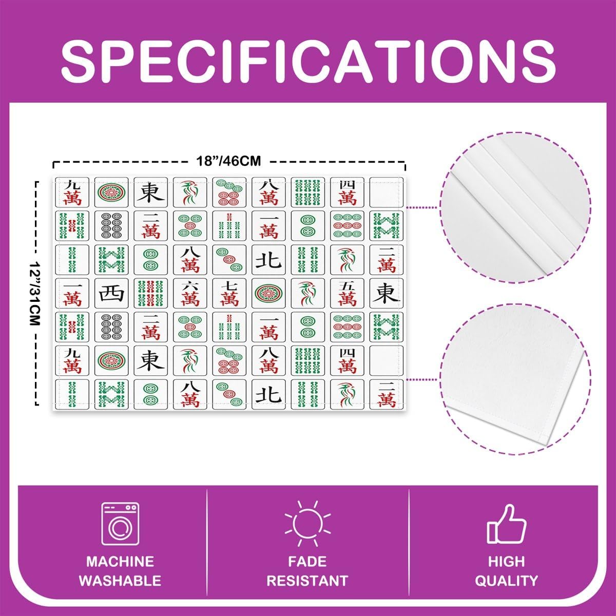 Çin Oyunu Placemats 4'lü Set 1 - Kids Outdoor Dining Set incelemesi ve fiyatı
