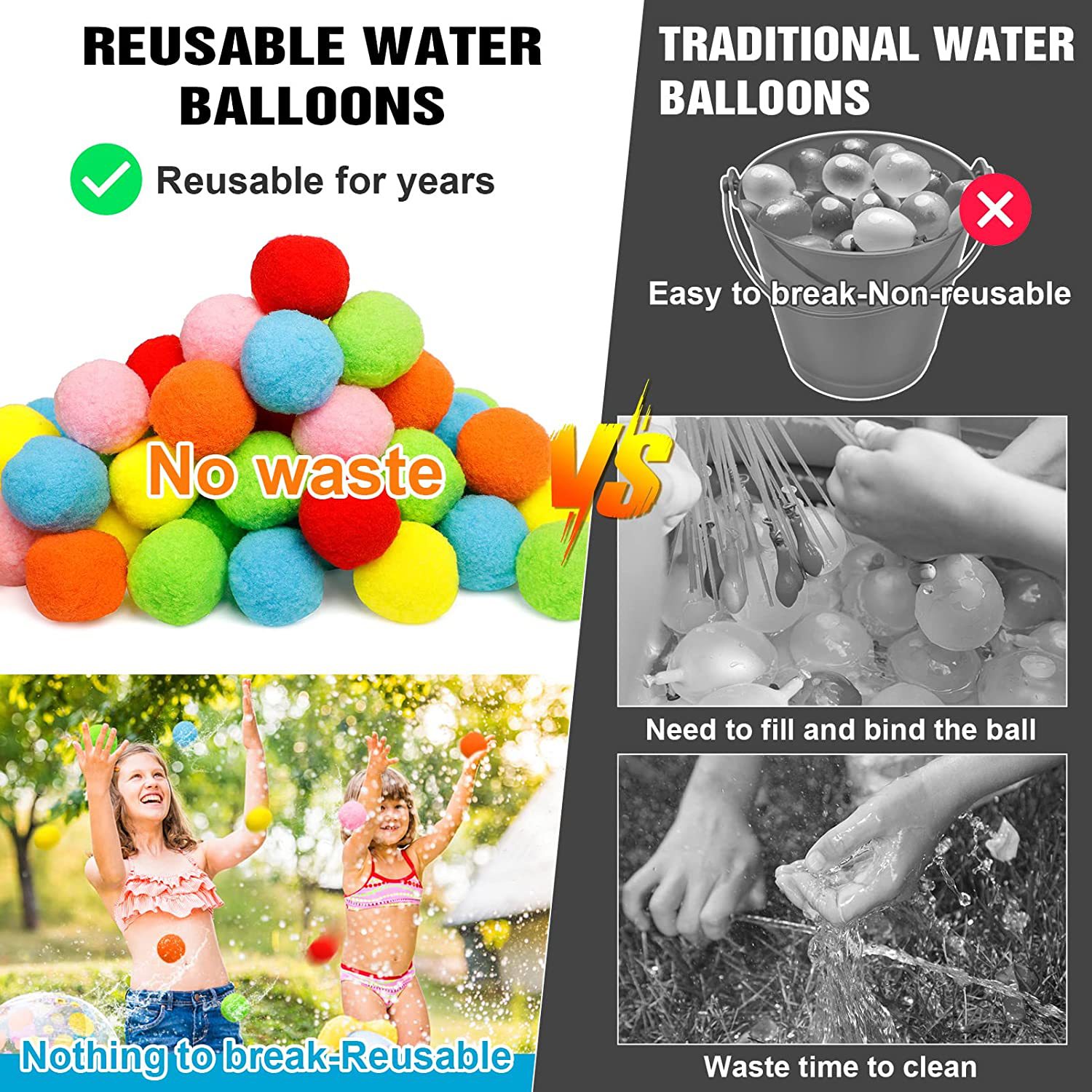 12/30/60 adet yeniden kullanıl - Kids Outdoor Water Toys incelemesi ve fiyatı