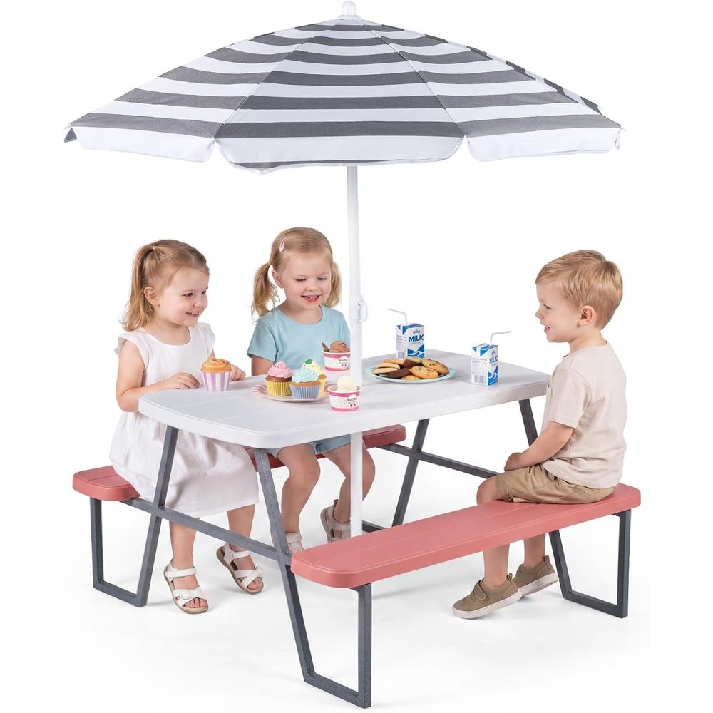 Çocuk Piknik Masası, Çıkarılab - Kids Outdoor Umbrella For Table incelemesi ve fiyatı